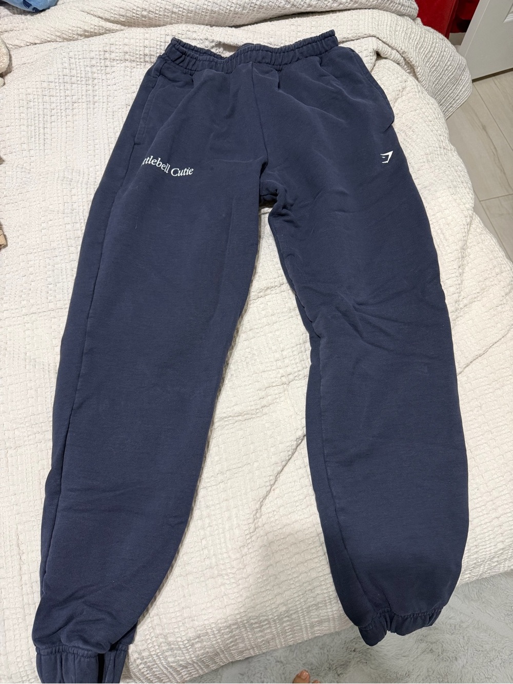 Gymshark Cuffed Navy Sweatpants